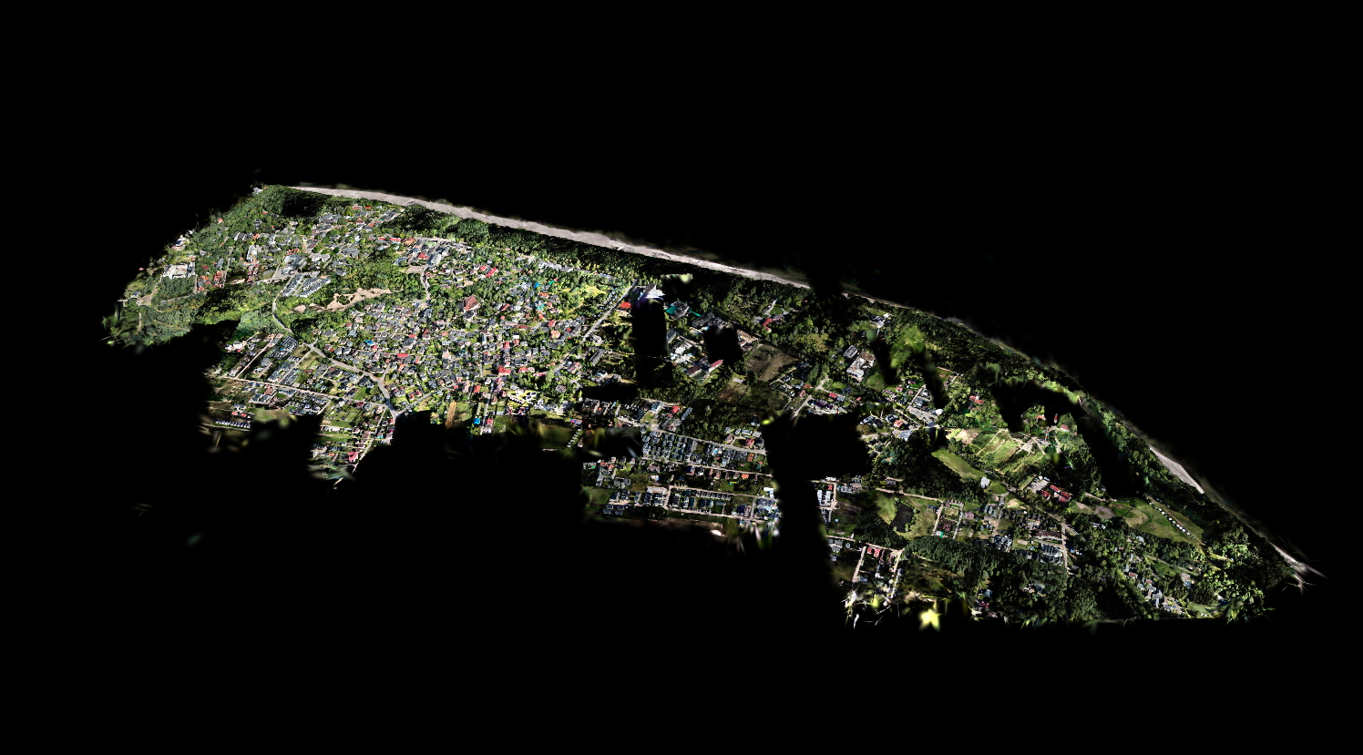 Interactive 3D spatial twin of a coastal town
